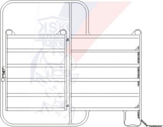 Panel with a gate - length 2,44m