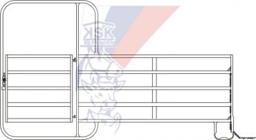 Panel s brankou – délka 3,66m