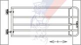 Verstellbares weidetor leicht mit 2-punkt-band und 1-schloss - verstellbares 2-3m