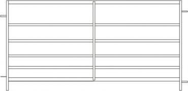 Нерегулируемый элемент загона из 6 трубок - длина 1,83 м