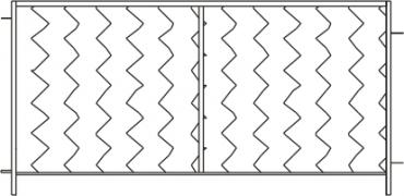 Элемент загона с металлическим заполнением – длина 1.83 м