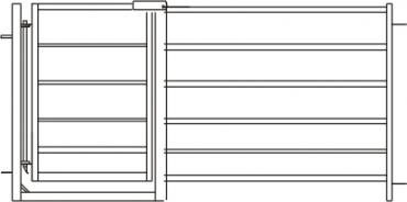 Hurdle with a gate – length 1,83m