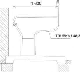 Side barrier – Prima – length 1,60m