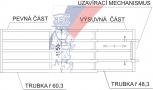 Trenntor mit fünf Rohren – verstellbar 5-6m