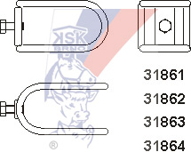 KSK Drahtspange kreuzförmig – 2x1,5 Zoll