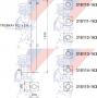 Tabular post with crosswise attachment – length 1,63m – tube diametral 102mm