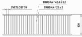 Pen hurdle - length 0,90m