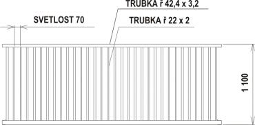 Trenngitter 1,10m