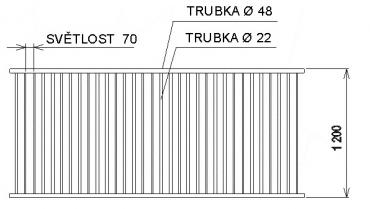 Pen hurdle - length 1,30m